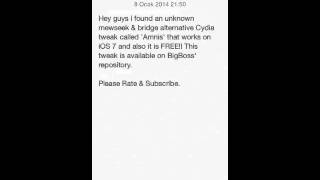 iOS 7 Mewseek & Bridge Alternative 'Amnis' Cydia Tweak