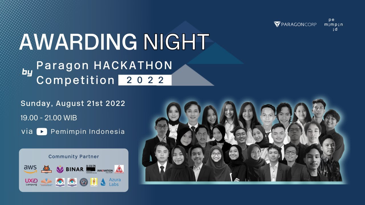 Awarding Night by Paragon Hackathon Competition 2022 - YouTube