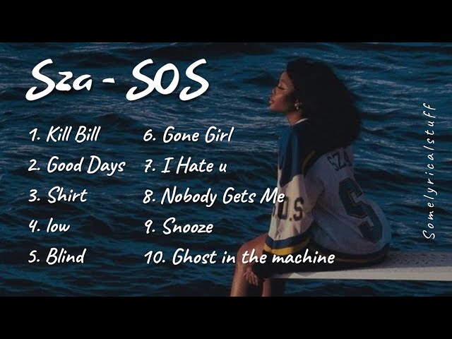 Sza - Sos (Full album) || speed up version class=