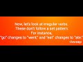 Past Tense in English