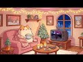 Mochi Cat's Cozy Movie Night 🔥 Winter Lofi ❄️ Soft Lofi Beats for Holiday Study & Calm
