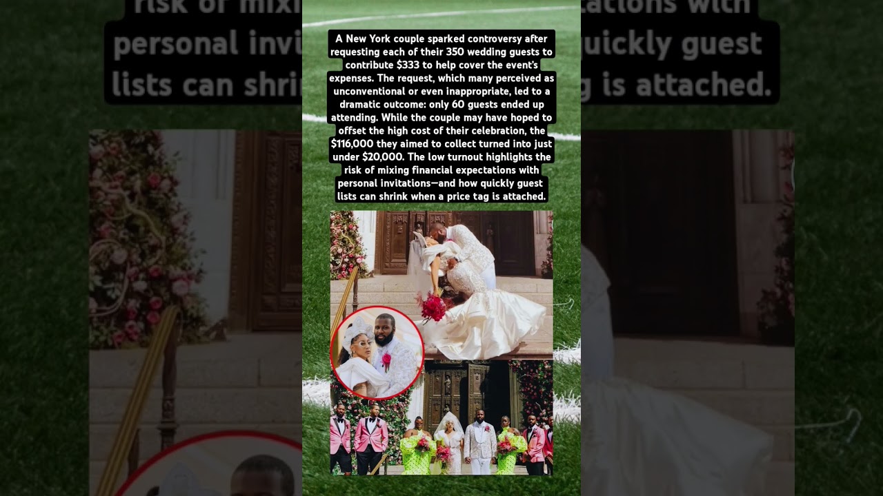 When Wedding Invitations Come with a Price Tag: $333 Request Sparks Backlash