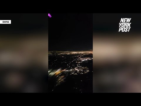 Hot pink ‘UFO’ whizzes past Poland-bound airplane, flight attendant video shows