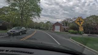 Mastic Beach NY Driving on Neighborhood Rd @Long Island NY Views