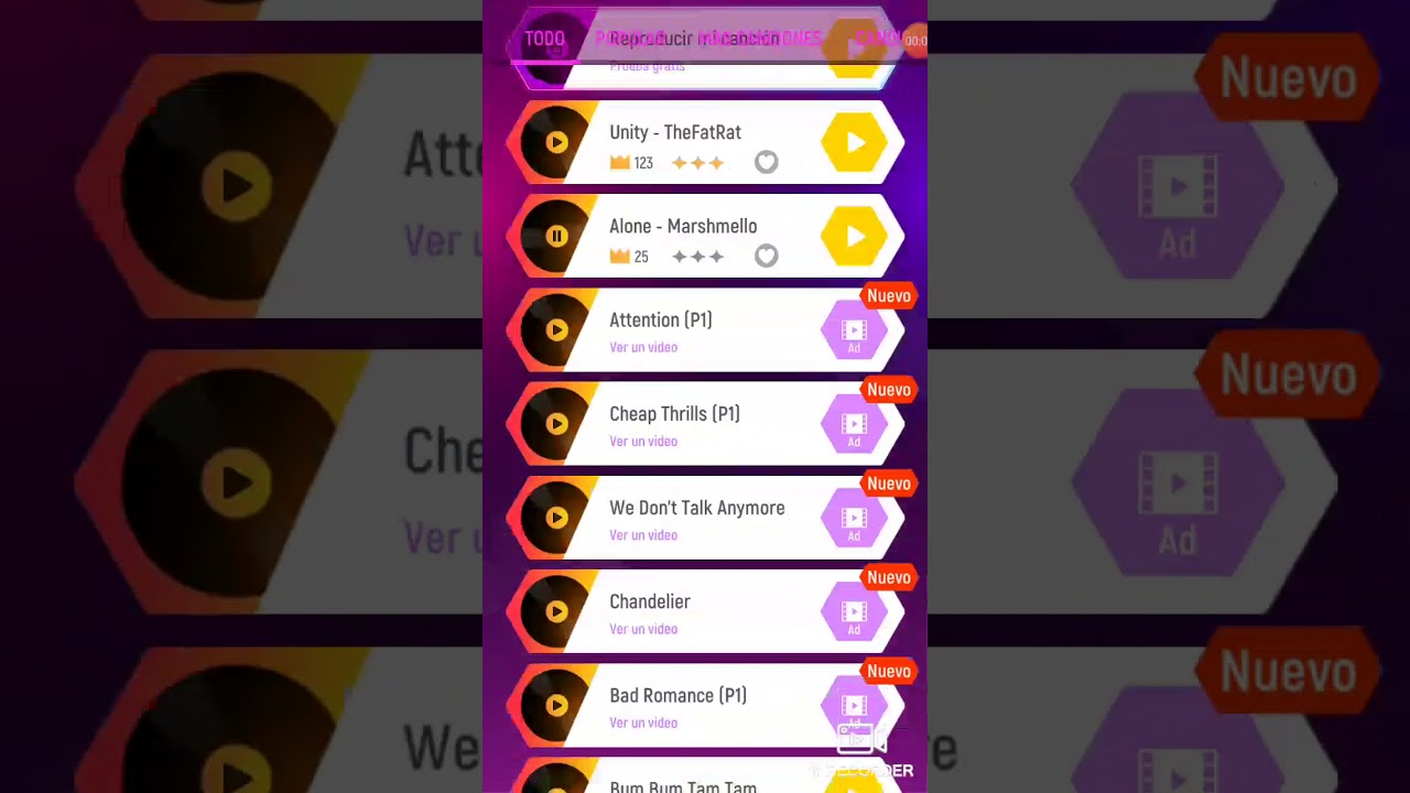 Mutchas canciones