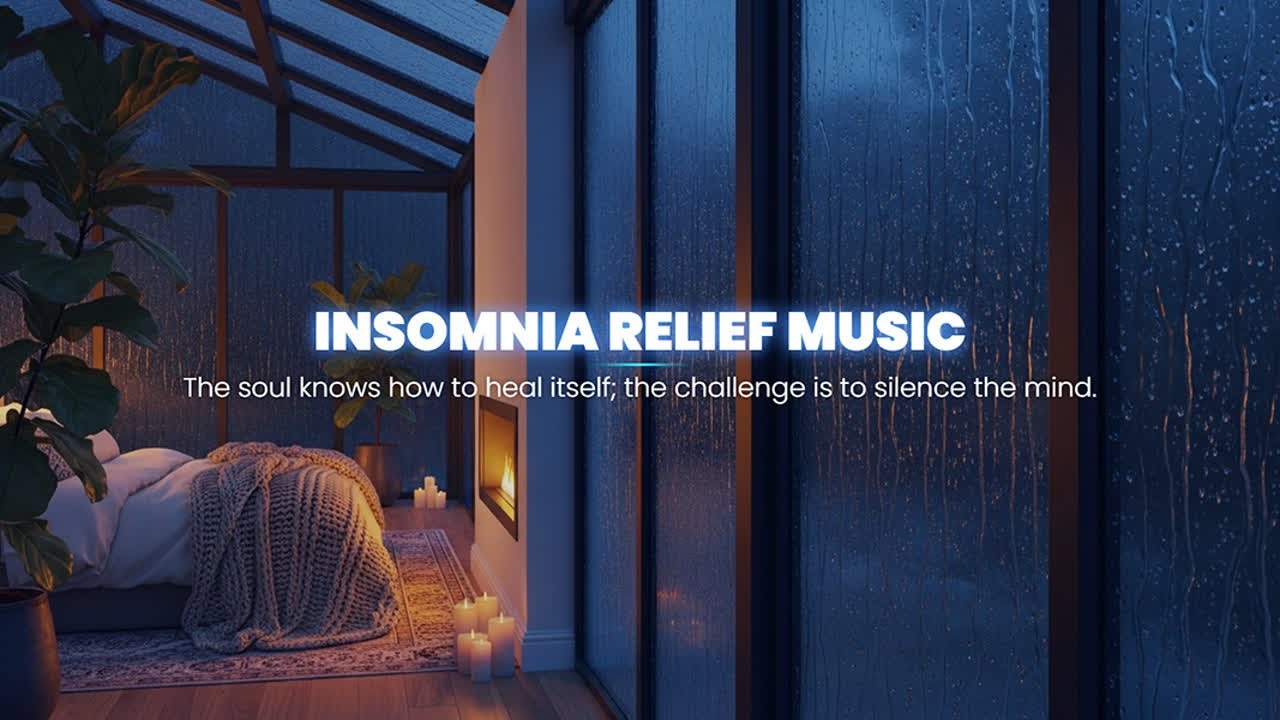 Relaxing Sleep Kalimba Music with Rain Sounds – Fall Asleep Instantly, Deep Sleep, Stress Relie