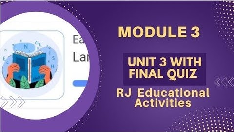 Module 3 #unit 3 #Easte training #qaed app