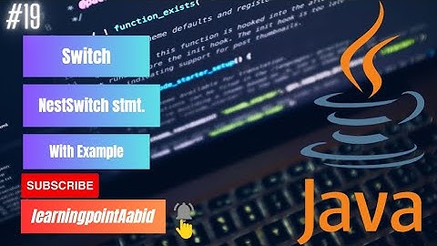 switch statements in java