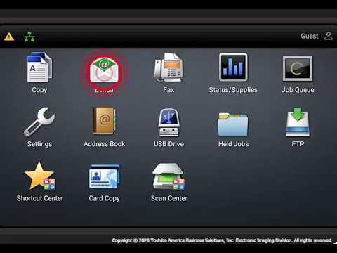 Input a Scan to e Mail Address