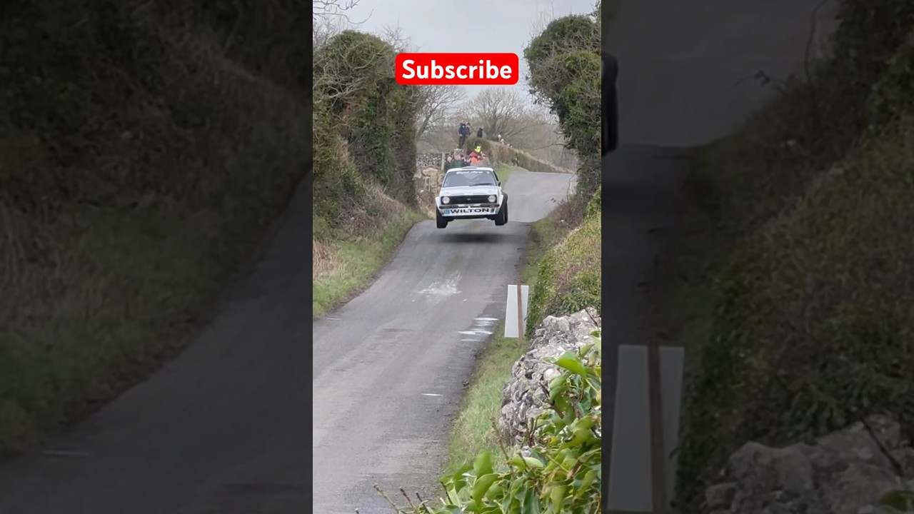 Ford Mk2 Escort Rally Car Flying! Big Jumps! Galway Rally 2024 