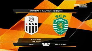 LASK Linz 3-0 Sporting. 2019/20 UEL