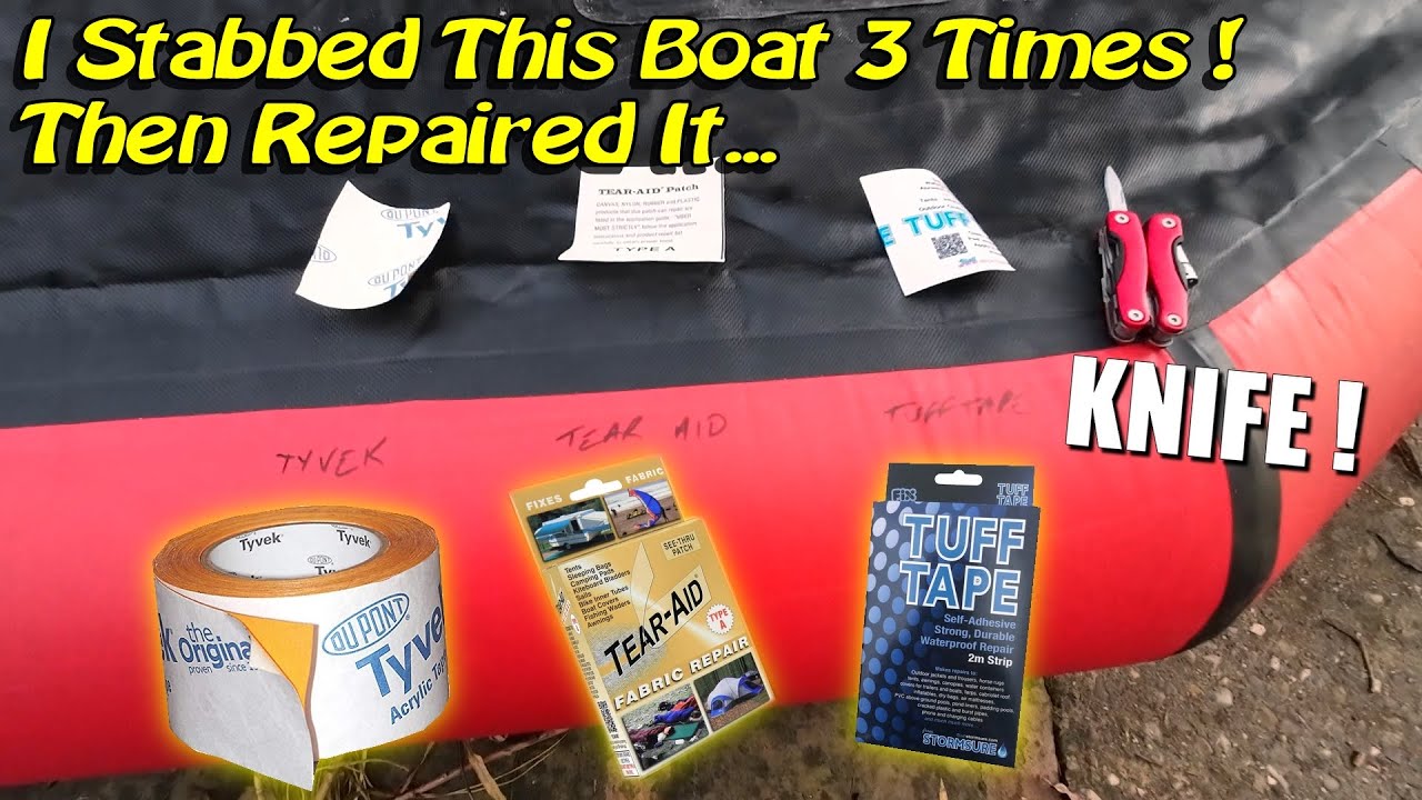 Inflatable Kayak Emergency Repair Field Test YouTube