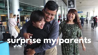SURPRISE MY PARENTS AFTER 2 YEARS ABROAD (ENGLAND TO VIETNAM)