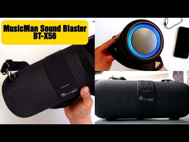 MusicMan Soundblaster BT-X 56 unboxing | Speaker | LED - YouTube Bass Deep Bluetooth Review & Speaker. Outdoor