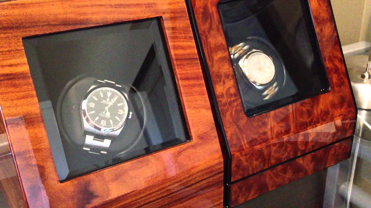 Orbita Siena 3 Watch Winder for Three Watches in Burlwood Orbita Siena 3 Watch Winder for Three Watches in Burlwood