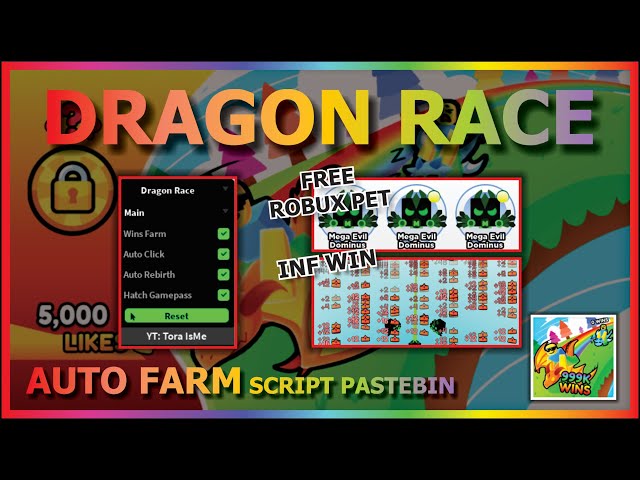 NEW* Dragon Race OP Script (2023) PASTEBIN 