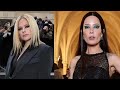 Avril lavigne and halsey bring in their agame on the lanvin show during paris fashion week