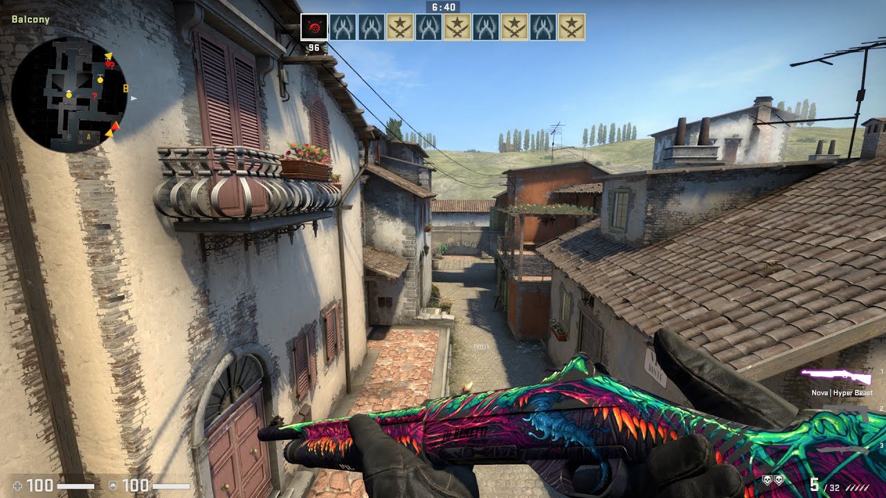 Nova | Hyper Beast (Field Tested- 0.24) Counter strike Global Offensive Skin Showcase and Gameplay
