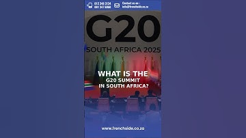 What is G20 Summit in South Africa 2025?