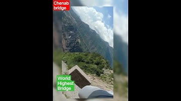 😍😍 World Highest Railway bridge video. Chenab bridge #railwaybridge #chenabbridge