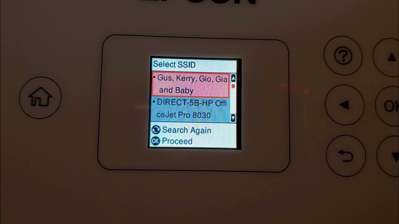 How to: Set-up a wireless router to your Epson ET-2720 printer - YouTube