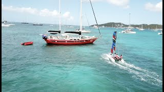 Fast sailing & capsizing the Laura Dekker Minicat edition in Caribbean Waters  EP45