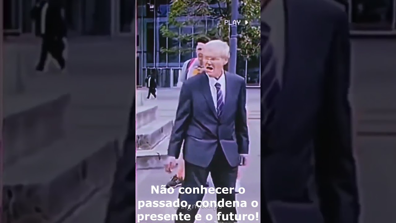 Ex-combatente britânico sendo desdenhado por um grupo de jovens manifestantes