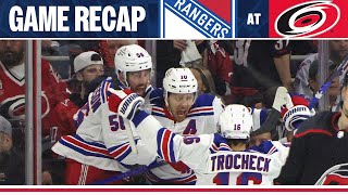 GAME HIGHLIGHTS | R2 G3: New York Rangers at Carolina Hurricanes (5/9/24)