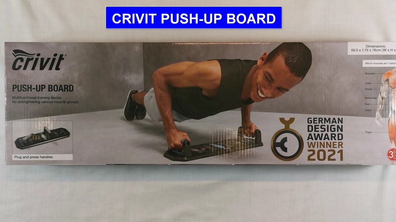 Crivit push up board - YouTube