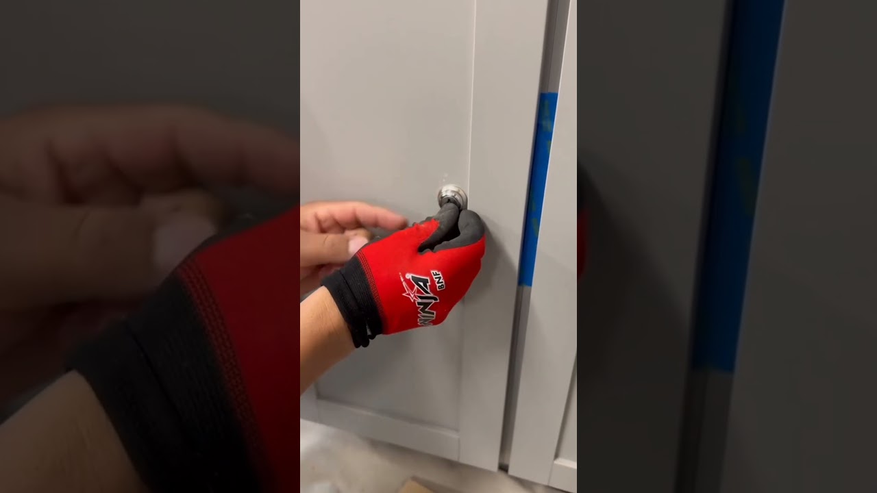 Lock for cabinet door