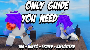 BEST Pixel Piece Guide..How To Get Haki, Geppo, Black Leg, Fruits & 1 Sword Style