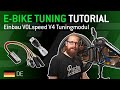 Ebike tuning tutorial   volspeed v4 tuningmodul einbau  bosch active  performance deutsch