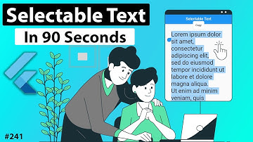 Flutter Tutorial - Selectable Text & Text Selection In 90 Seconds | Highlight, SelectAll & Copy Text