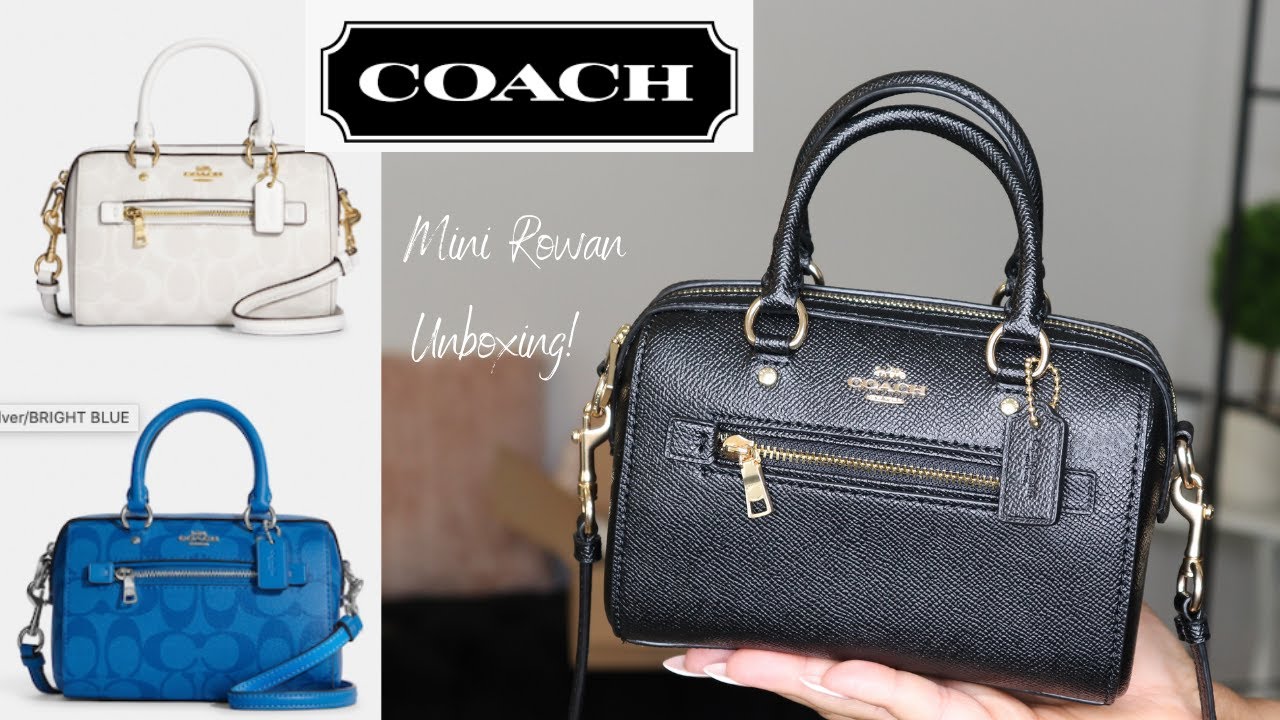 Coach Mini rowan crossbody marine, Luxury, Bags & Wallets on Carousell