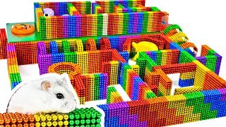 Most Creative - Build Amazing Hamster Maze Labyrinth With Magnetic Balls (Satisfying) - Magnet Balls