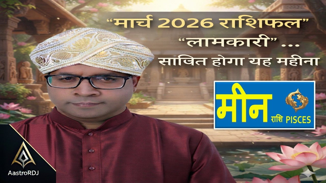 मीन राशि: मार्च 2026 राशिफल | बहुत लाभकारी साबित होगा यह महीना! ♓🌊