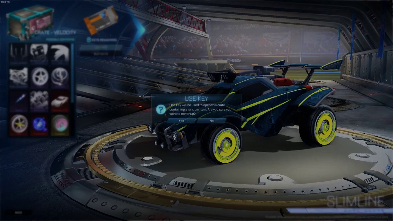My first rocket league velocity crate opening