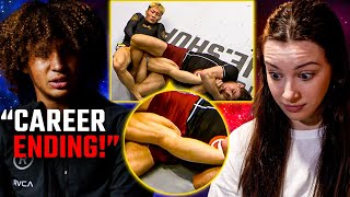 Why Didn't He TAP!? 😱 Grapplers React to TERRIFYING Leglock