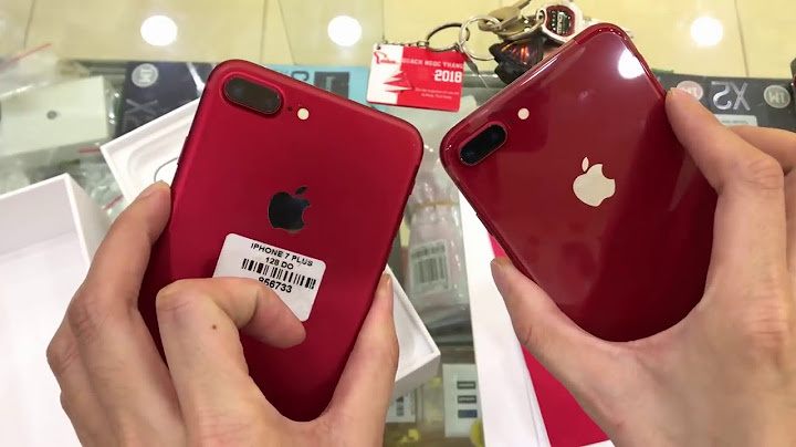 So sánh iphone 7 plus red và 8 plus red
