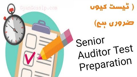 Senior auditor mock test importance
