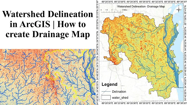 Watershed Delineation in ArcGIS | How to create Drainage Map