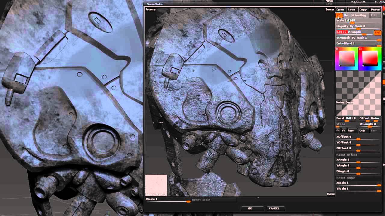 zbrush convert surface noise to displacement map