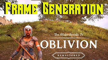 The Elder Scrolls IV: Oblivion Remastered Frame Generation ON Vs Frame Generation OFF