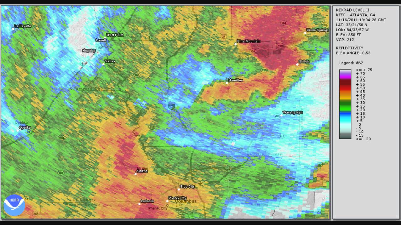 Doppler Radar Hamilton Tornado November 16 2011 YouTube