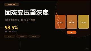 固态变压器深度：126年铜铁设计被SiC颠覆，效率98.5%但贵3-5倍