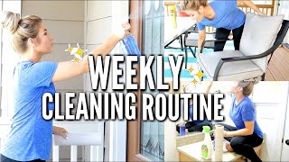 MY WEEKLY CLEANING ROUTINE | SPEED CLEAN WITH ME | Love Meg 2.0