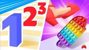 Number Run 3D Vs Tippy Toe - All Levels Walkthrough Android/iOS Gameplay