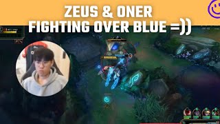 Zeus  & Oner fighting over blue =))) | T1 Stream Moments