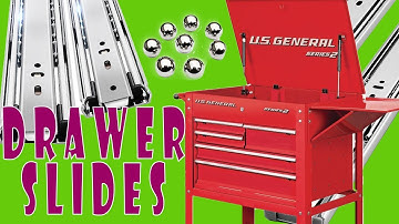 Harbor Freight Tool Box Drawer Slide replacement - How to replace tool cart drawer slides