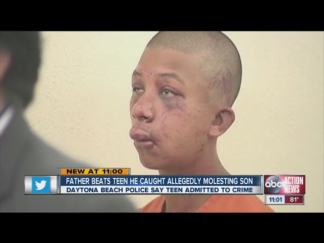 Father beats teen he caught allegedly molesting son
